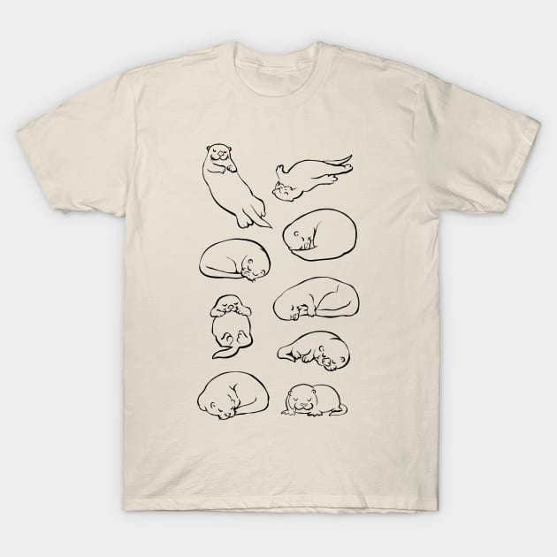 More Sleep Otter T-Shirt by huebucket